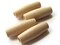 2 Inch Long Light Natural Brown Wood Tube Beads - Vintage Macrame Beads